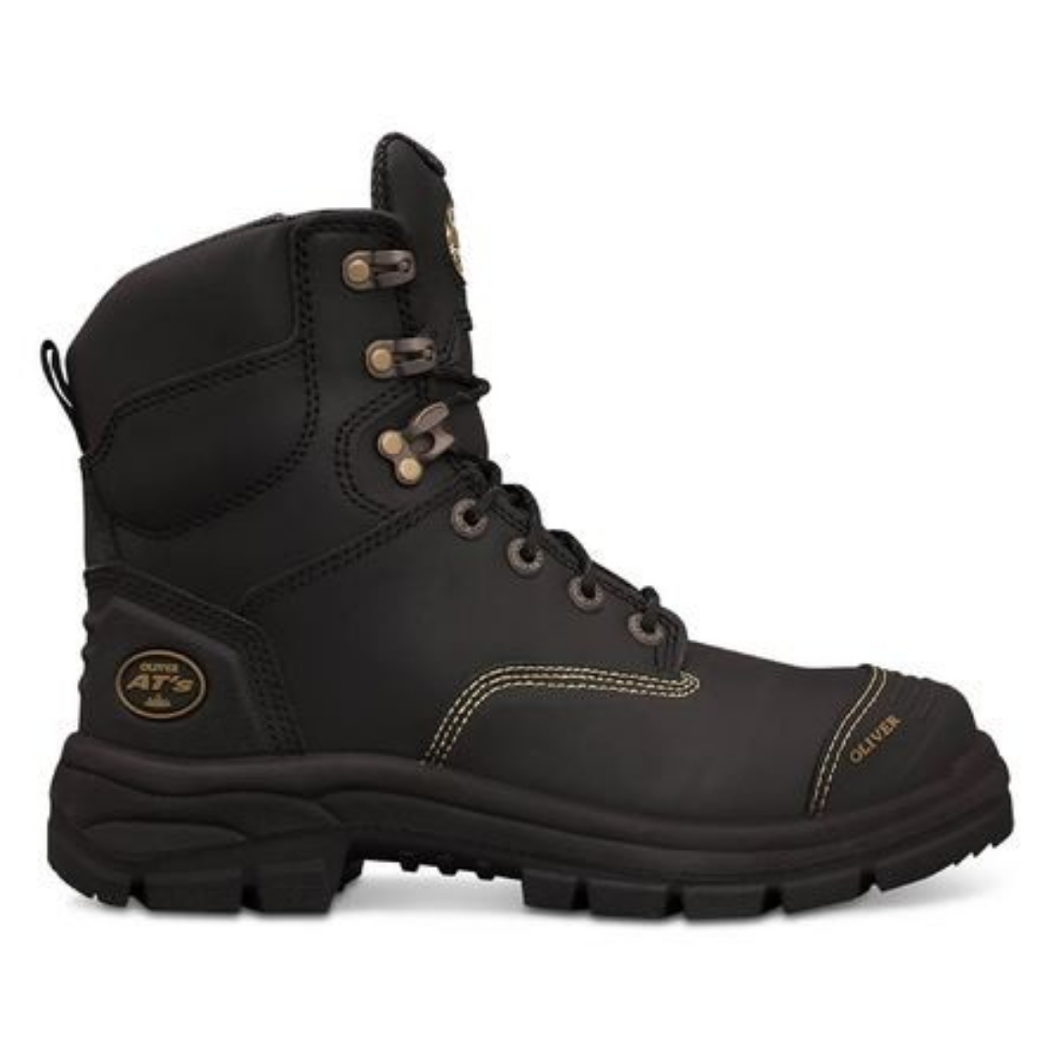 Picture of Oliver Boot At'S Lace up with Zip Side Black