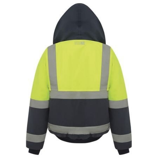 Picture of Workit Hi-Vis 2 Tone Wet Weather Bomber Taped Jacket