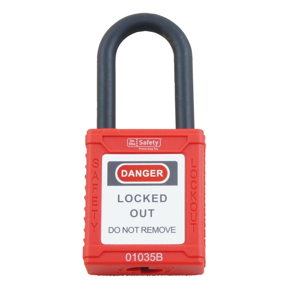 Picture of LOTO Padlock (Nylon Body, Steel Shackle)- Red