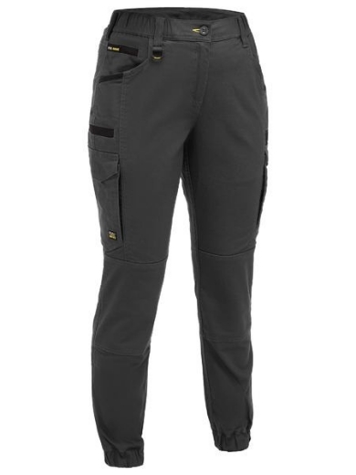Picture of Bisley Ladies Flex and Move Elastic Waist Cargo Cuffed Pants