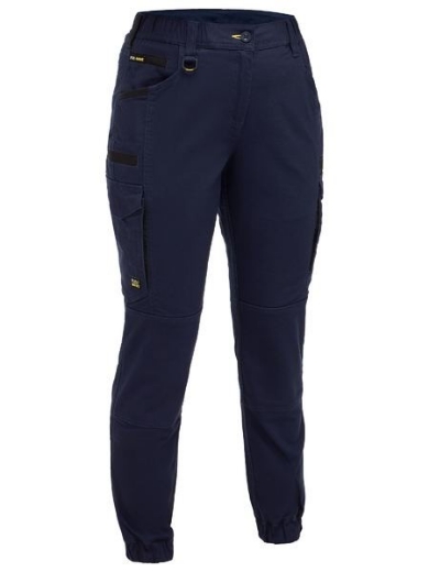 Picture of Bisley Ladies Flex and Move Elastic Waist Cargo Cuffed Pants