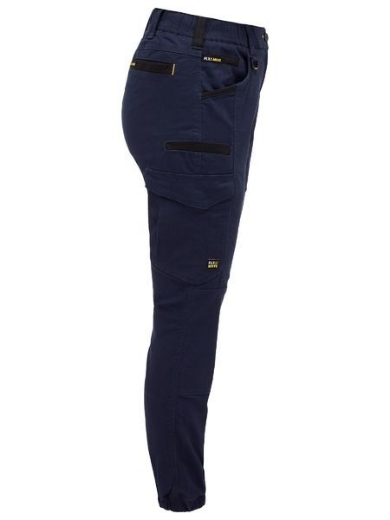 Picture of Bisley Ladies Flex and Move Elastic Waist Cargo Cuffed Pants