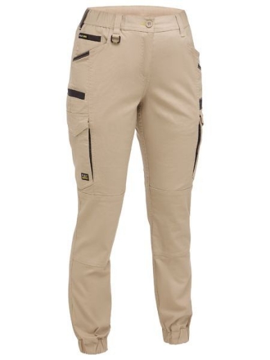 Picture of Bisley Ladies Flex and Move Elastic Waist Cargo Cuffed Pants
