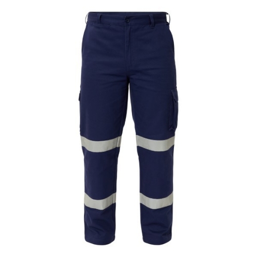 Picture of Workcraft NexGen Cotton Drill Cargo Pants with Double Hoop Reflective Tape
