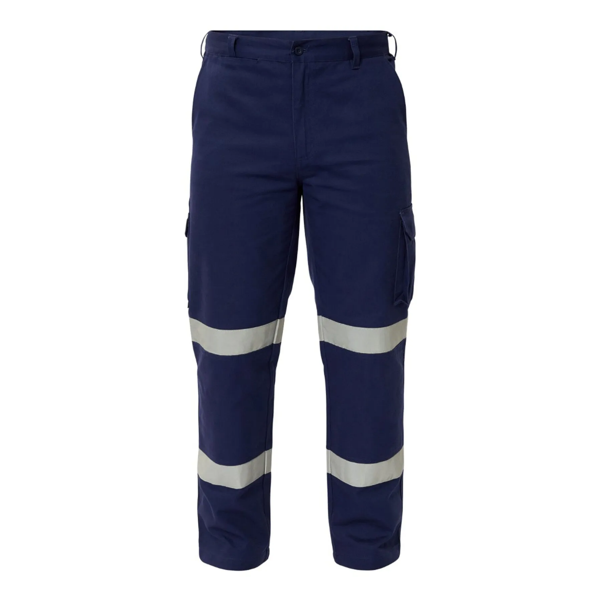 Picture of Cotton Drill Cargo Trouser Bio Motion Reflective Tape Navy