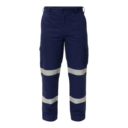 Picture of Cotton Drill Cargo Trouser Bio Motion Reflective Tape Navy