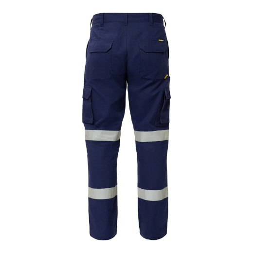 Picture of Cotton Drill Cargo Trouser Bio Motion Reflective Tape Navy
