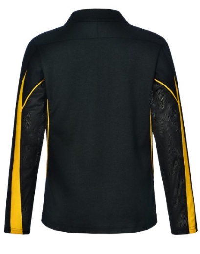 Picture of Winning Spirit Kids Celebrity Polo Shirt Long Sleeve 60% Cotton 40% CoolDry Polyester with breathable mesh panels
