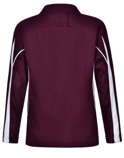 Picture of Winning Spirit Kids Celebrity Polo Shirt Long Sleeve 60% Cotton 40% CoolDry Polyester with breathable mesh panels