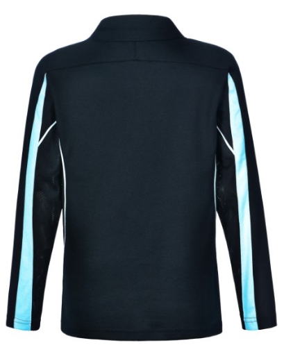 Picture of Winning Spirit Kids Celebrity Polo Shirt Long Sleeve 60% Cotton 40% CoolDry Polyester with breathable mesh panels
