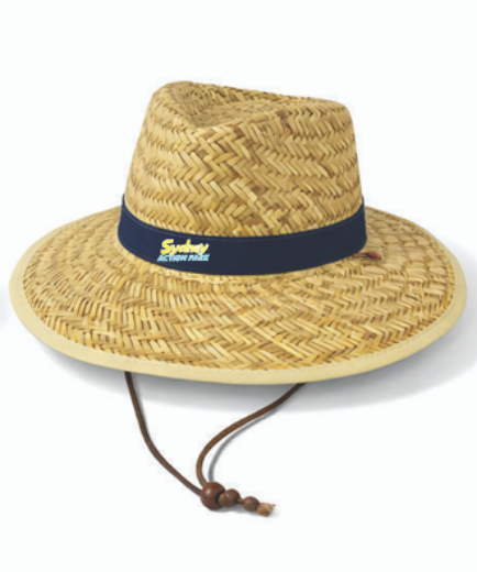Picture of Tough Straw Hat with Hat Band & Sydney Action Park Logo Logo Supacolour Print