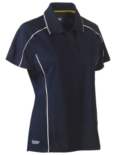 Picture of Bisley Ladies Cool Mesh polo with Reflective Piping
