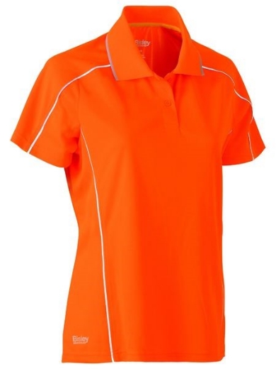 Picture of Bisley Ladies Cool Mesh polo with Reflective Piping