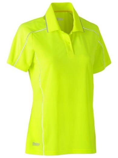 Picture of Bisley Ladies Cool Mesh polo with Reflective Piping