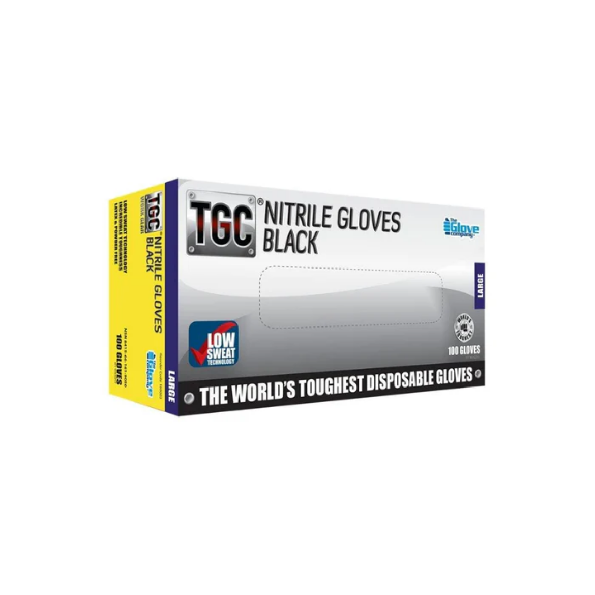 Picture of TGC Glove Nitrile Chemical Resistant Black