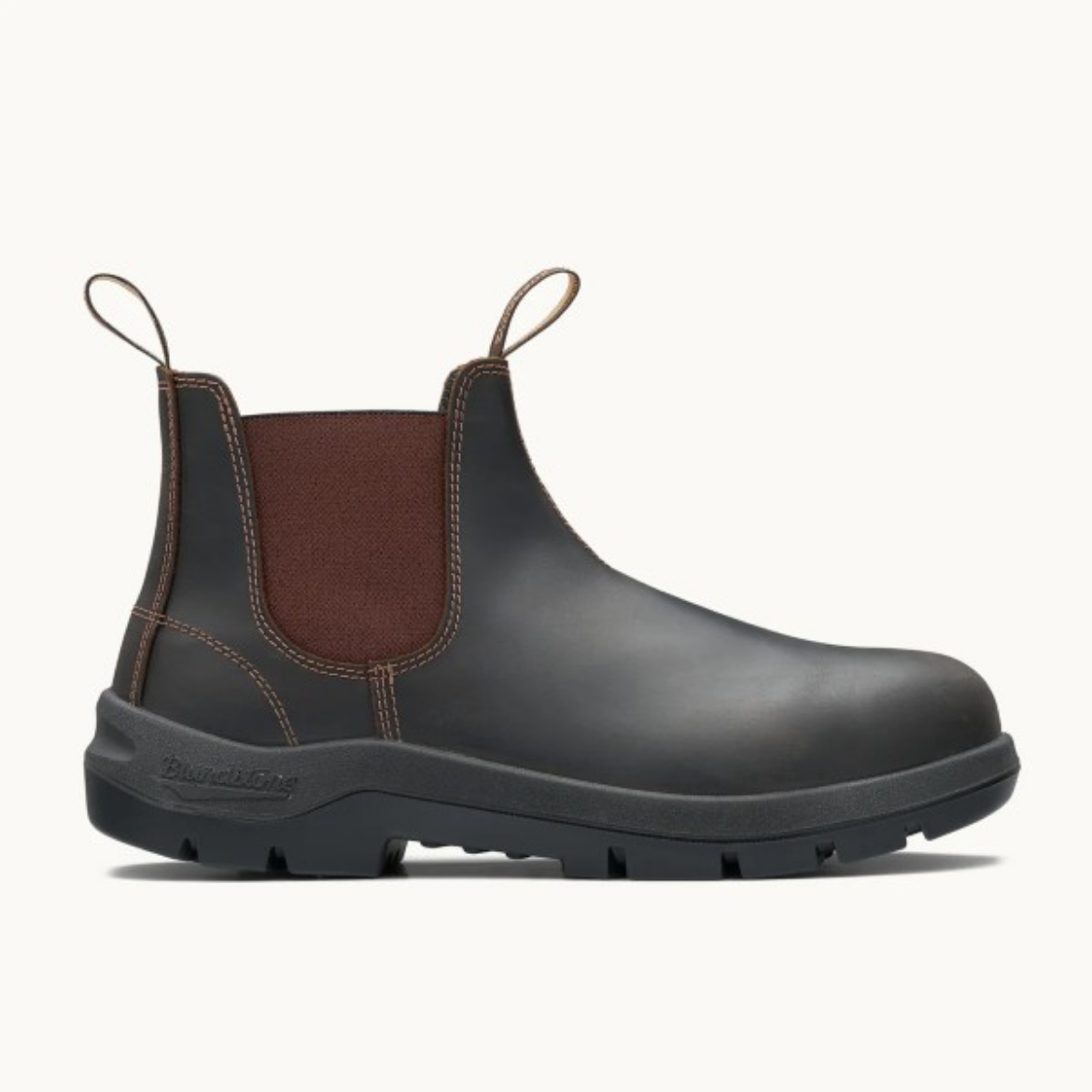 Picture of Blundstone WORKLIFE V Cut Stout Leather Slip On Boot- Non Safety
