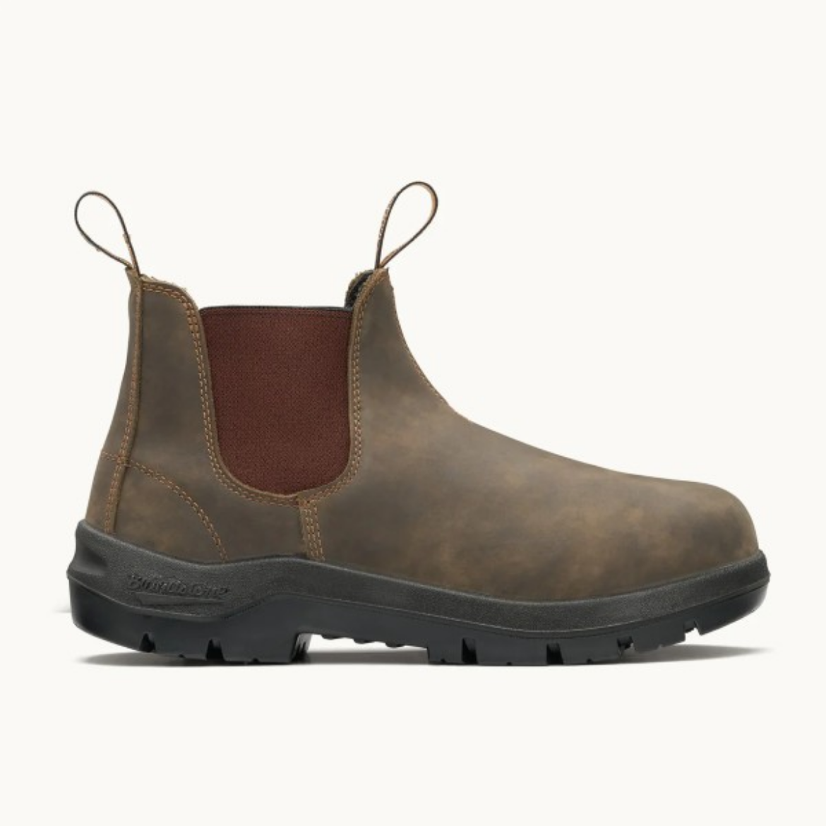 Picture of Blundstone WORKLIFE V Cut WR Rustic Leather Slip On Boot- Non Safety