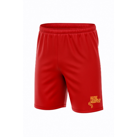 Picture of Shorts Ladies Elastic Waist No Zip Red