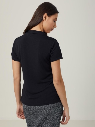 Picture of NNT Ladies Matt Jersey Twist Neck Short Sleeve Top