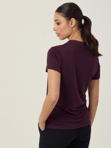 Picture of NNT Ladies Matt Jersey Twist Neck Short Sleeve Top