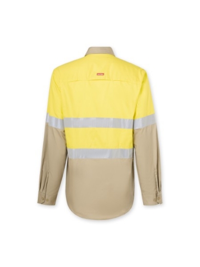 Picture of Hard Yakka Core Cotton Drill Shirt Long Sleeve with Reflective Tape