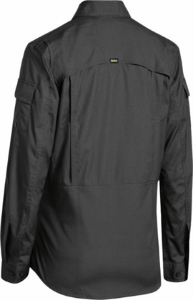 Picture of Bisley Ladies X Airflow Long Sleeve Work Shirt 100% Cotton Ripstop