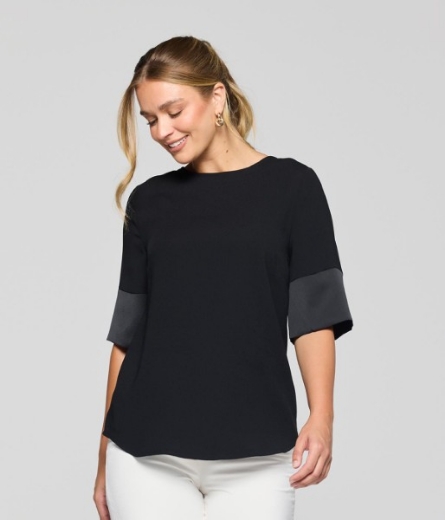 Picture of Gloweave Celine Contrast Sleeve Top