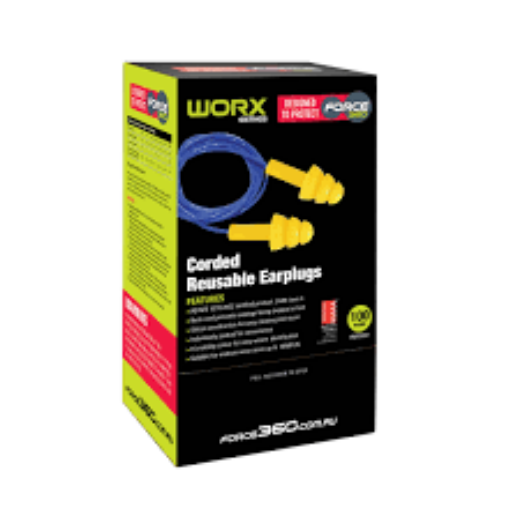 Picture of Force360 Silicone Corded Reusable Earplug