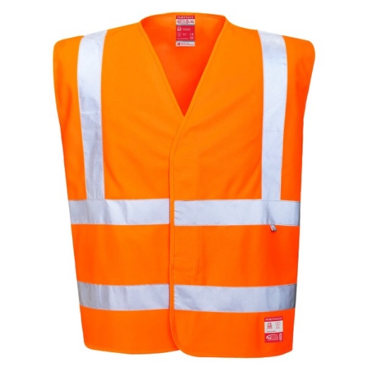 Picture of Portwest Hi-Vis Anti Static Flame Resistant Vest
