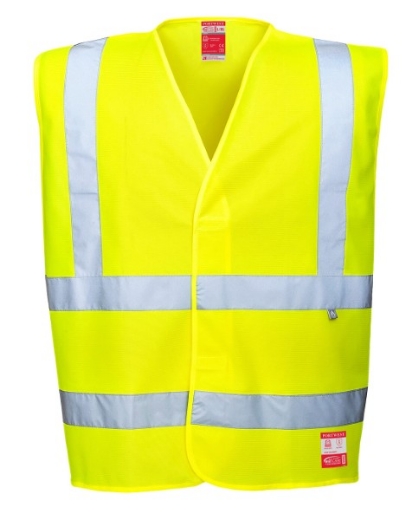 Picture of Portwest Hi-Vis Anti Static Flame Resistant Vest