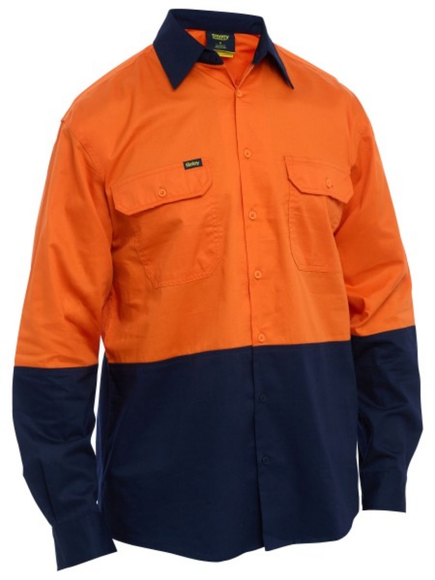 Picture of Bisley Hi Vis Cool Lightweight Drill Shirt