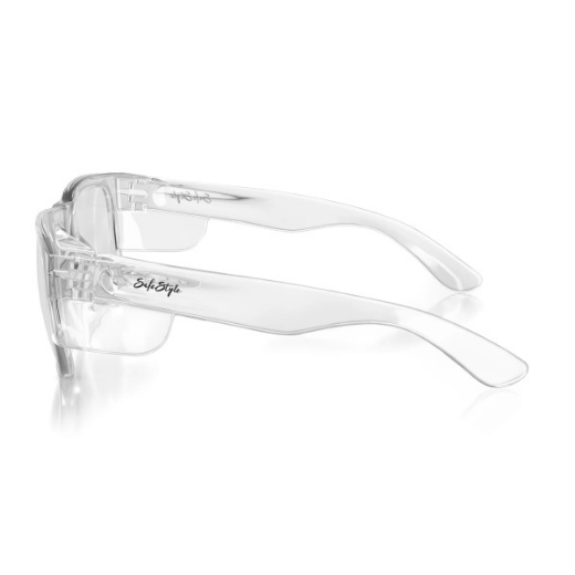 Picture of SafeStyle Fusion Clear Frame Clear Lens Safety Glasses