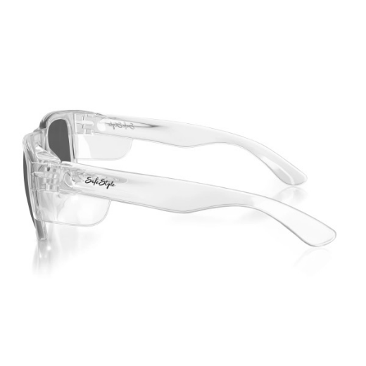 Picture of SafeStyle Fusions Clear Frame Polarised Lens Safety Glasses