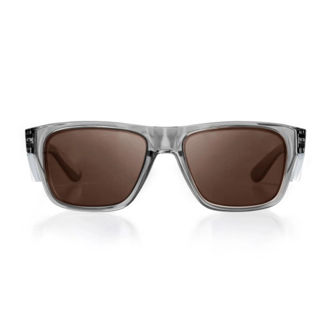 Picture of SafeStyle Fusions Graphite Frame Brown Polarised Lens Safety Glasses