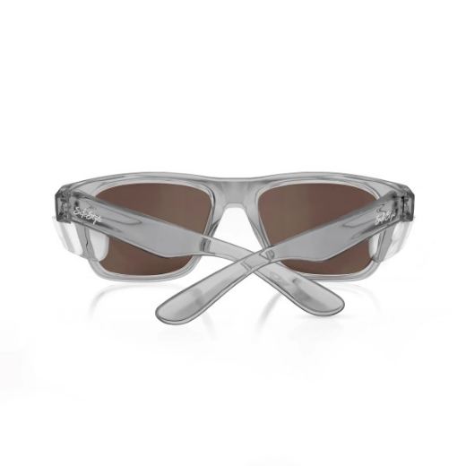 Picture of SafeStyle Fusions Graphite Frame Brown Polarised Lens Safety Glasses