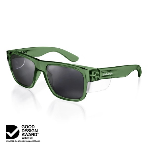 Picture of SafeStyle Fusions Green Flame Polarised Lens Safety Glasses