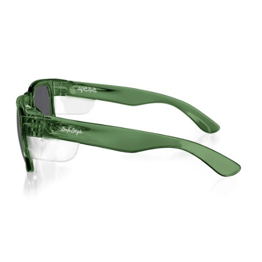 Picture of SafeStyle Fusions Green Flame Polarised Lens Safety Glasses