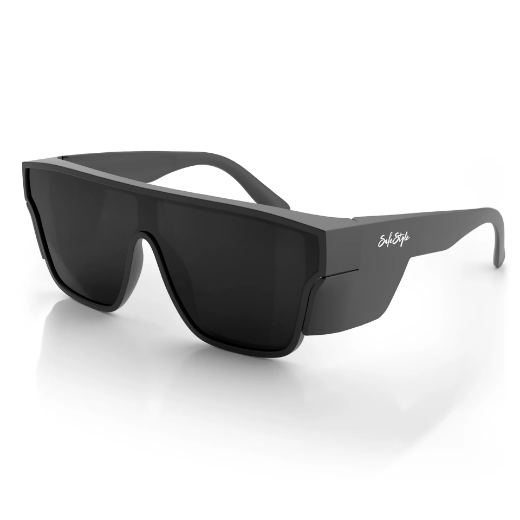 Picture of SafeStyle Primes Matte Black Frame Polarised Lens Safety Glasses