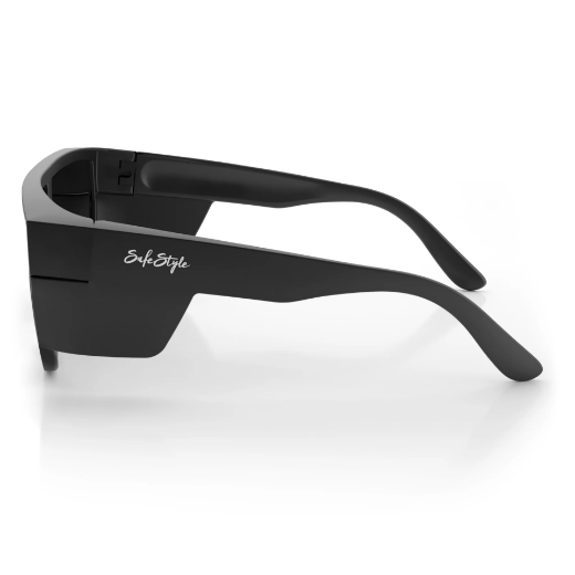 Picture of SafeStyle Primes Matte Black Frame Polarised Lens Safety Glasses