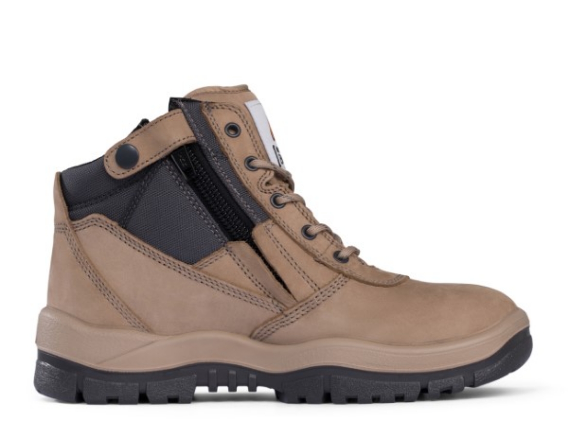 Picture of Mongrel Zip Side Lace Up Boot Stone