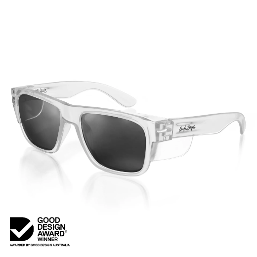 Picture of SafeStyle Fusions Clear Frame Polarised Lens Safety Glasses