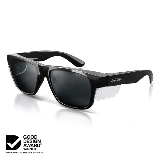 Picture of SafeStyle Fusions Black Frame Polarised Lens Safety Glasses