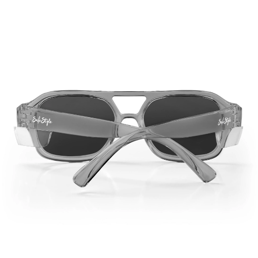 Picture of SafeStyle Skylines Graphite Frame Grey Polarised Lens Safety Glasses