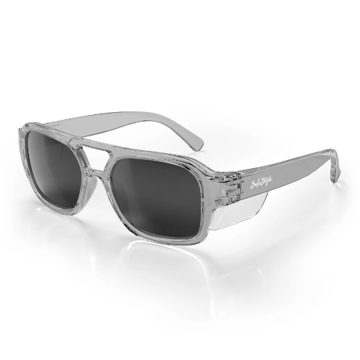 Picture of SafeStyle Skylines Graphite Frame Grey Polarised Lens Safety Glasses