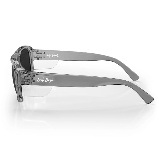 Picture of SafeStyle Skylines Graphite Frame Grey Polarised Lens Safety Glasses