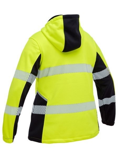 Picture of Bisley Ladies Flex and Move Hi-Vis Taped Liquid Repellent Fleece Hoodie