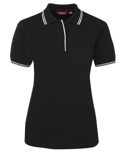 Picture of JB's Ladies Contrast Polo Shirt 65% Polyester 35% Cotton