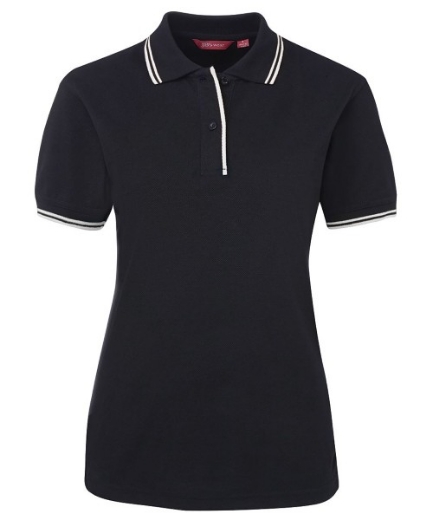 Picture of JB's Ladies Contrast Polo Shirt 65% Polyester 35% Cotton