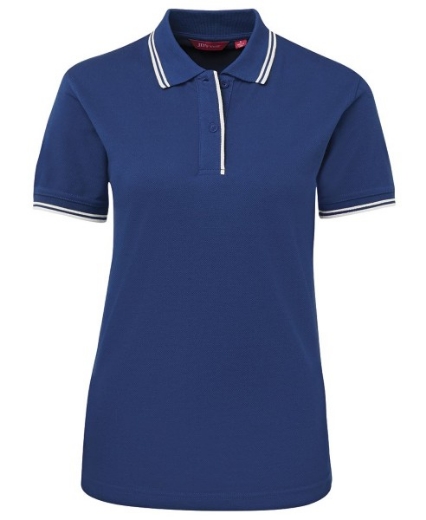Picture of JB's Ladies Contrast Polo Shirt 65% Polyester 35% Cotton