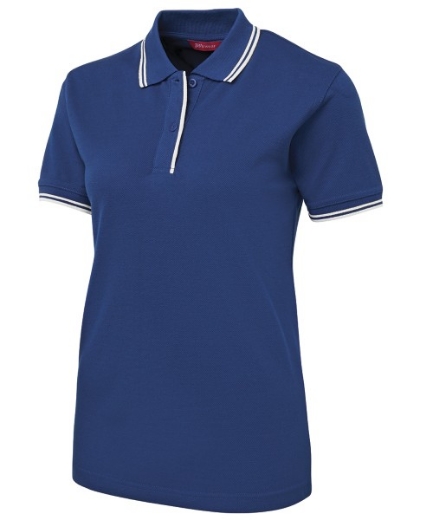 Picture of JB's Ladies Contrast Polo Shirt 65% Polyester 35% Cotton
